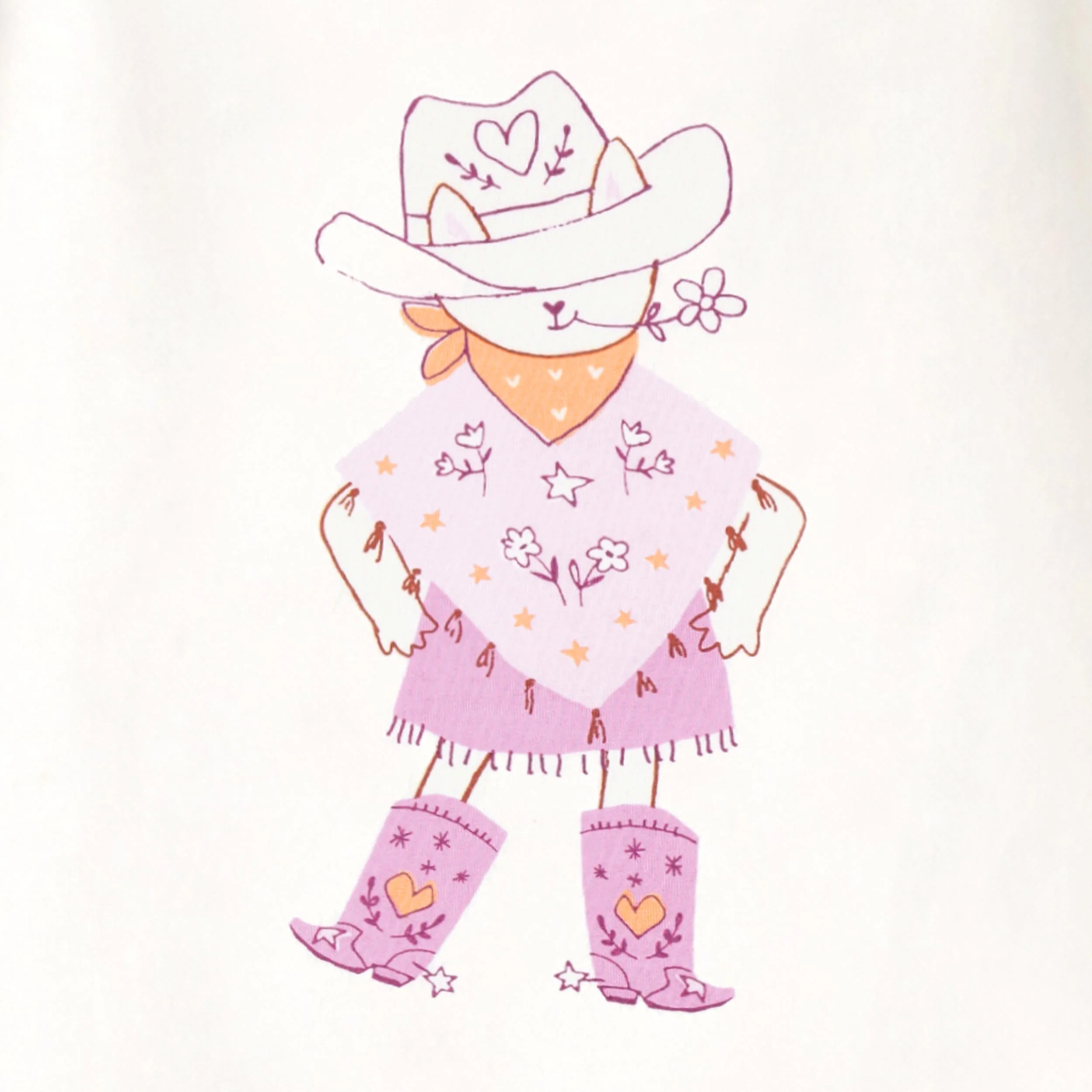 T-shirt crème avec illustration au dos, enfant - Image 5