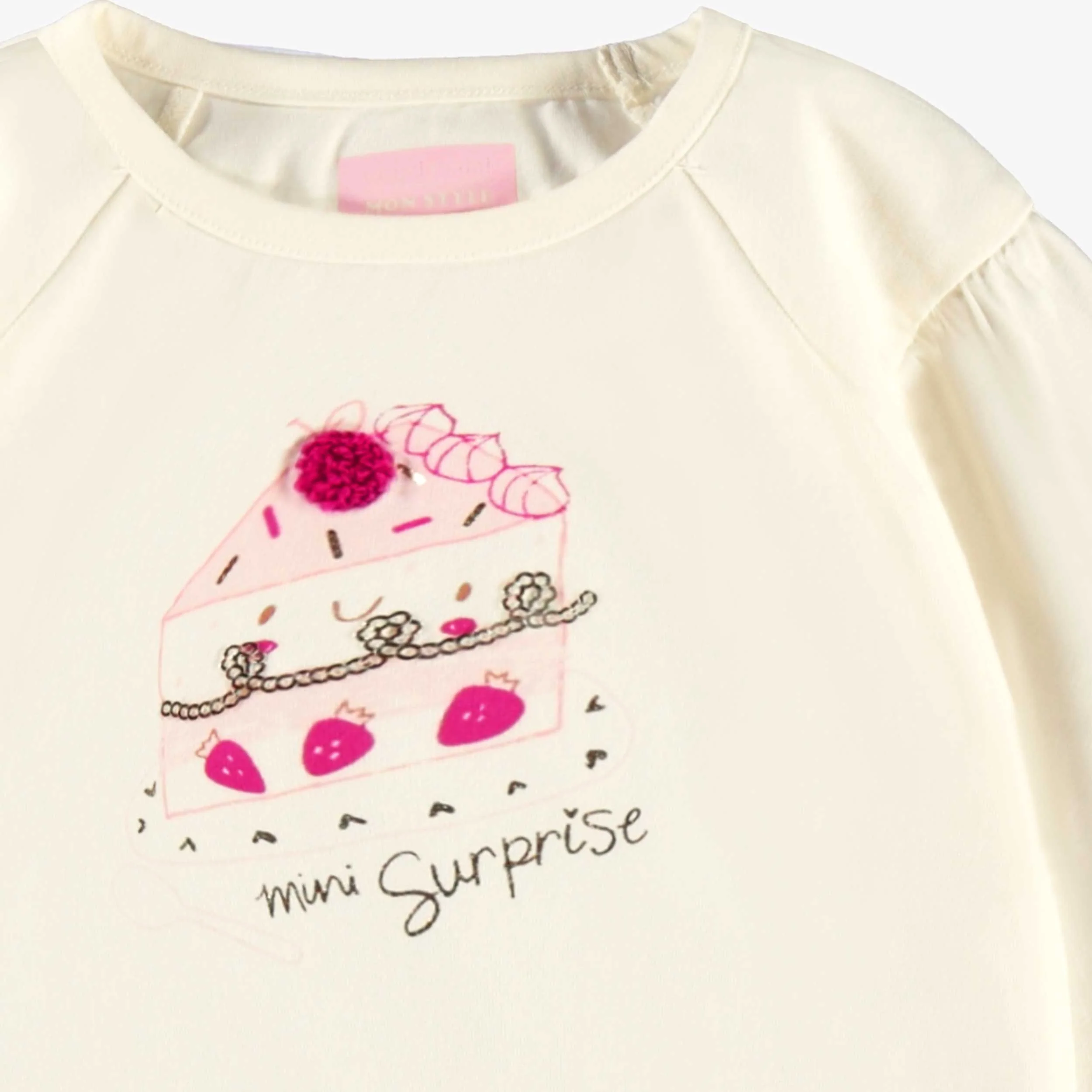 T-shirt crème avec illustration, bébé - Image 4