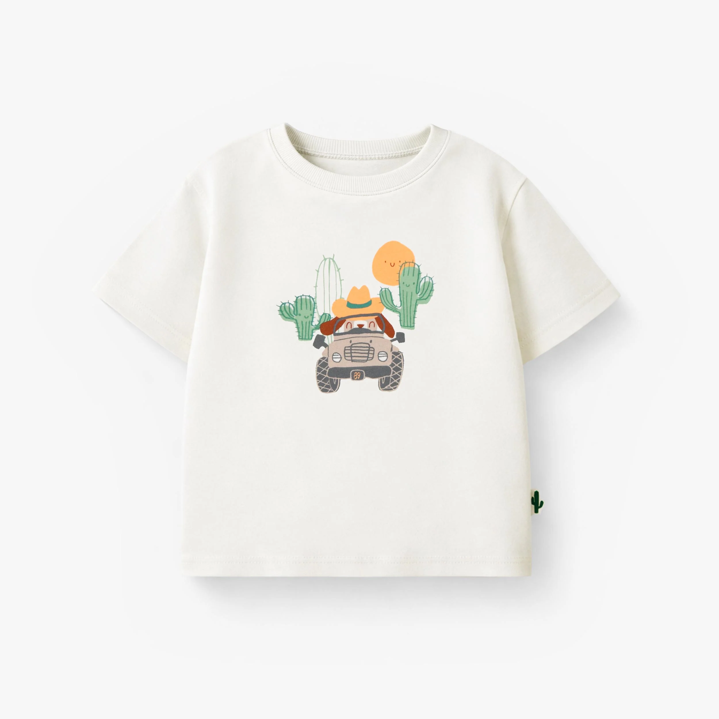 T-shirt crème avec illustration, bébé