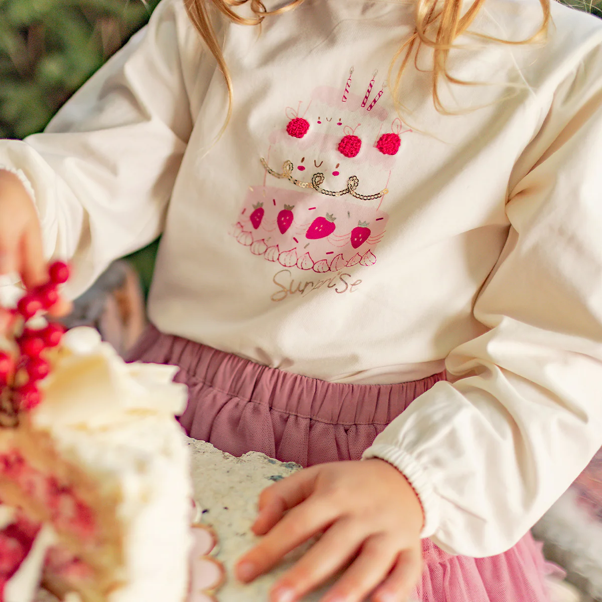 T-shirt crème avec illustration, enfant - Image 4