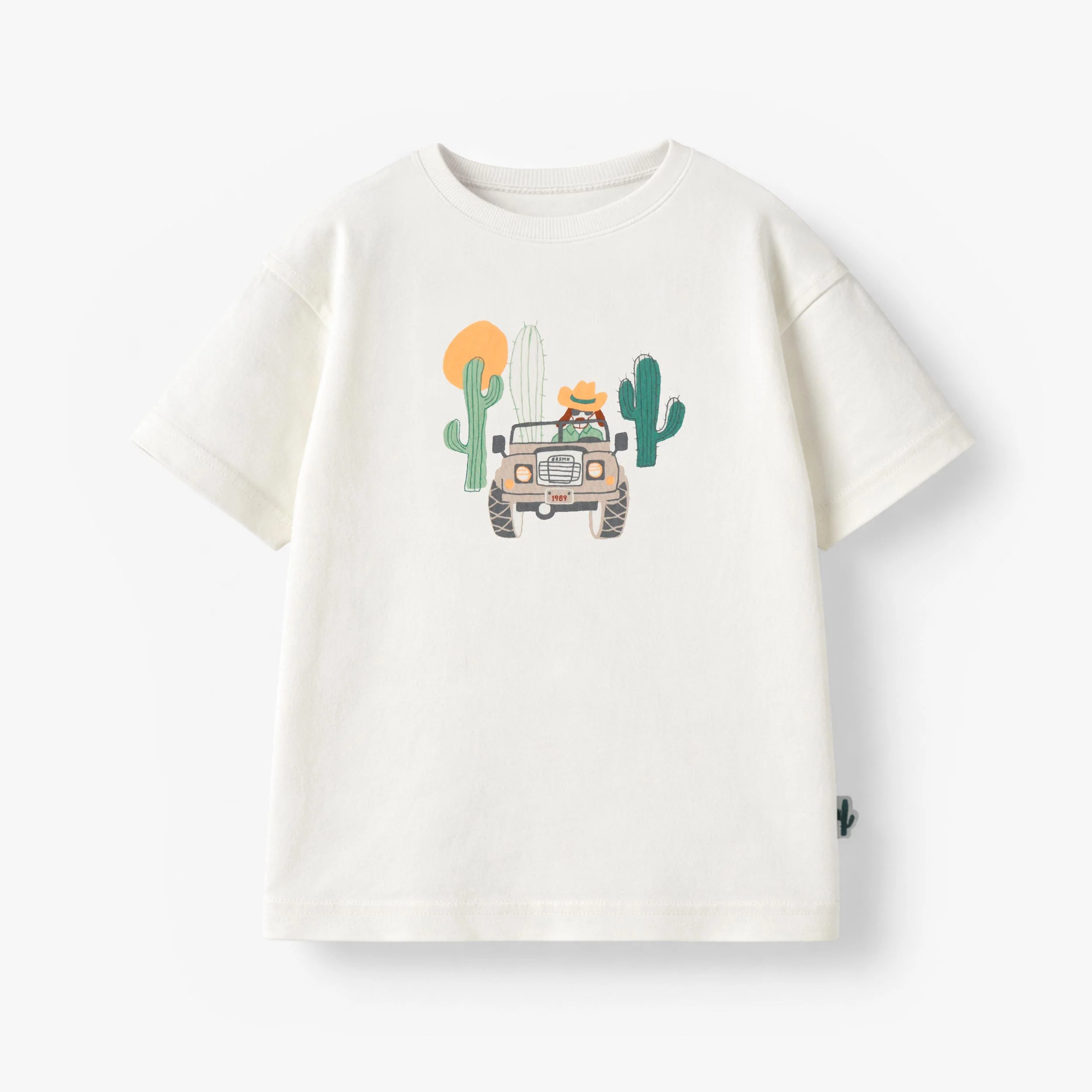 T-shirt crème avec illustration, enfant