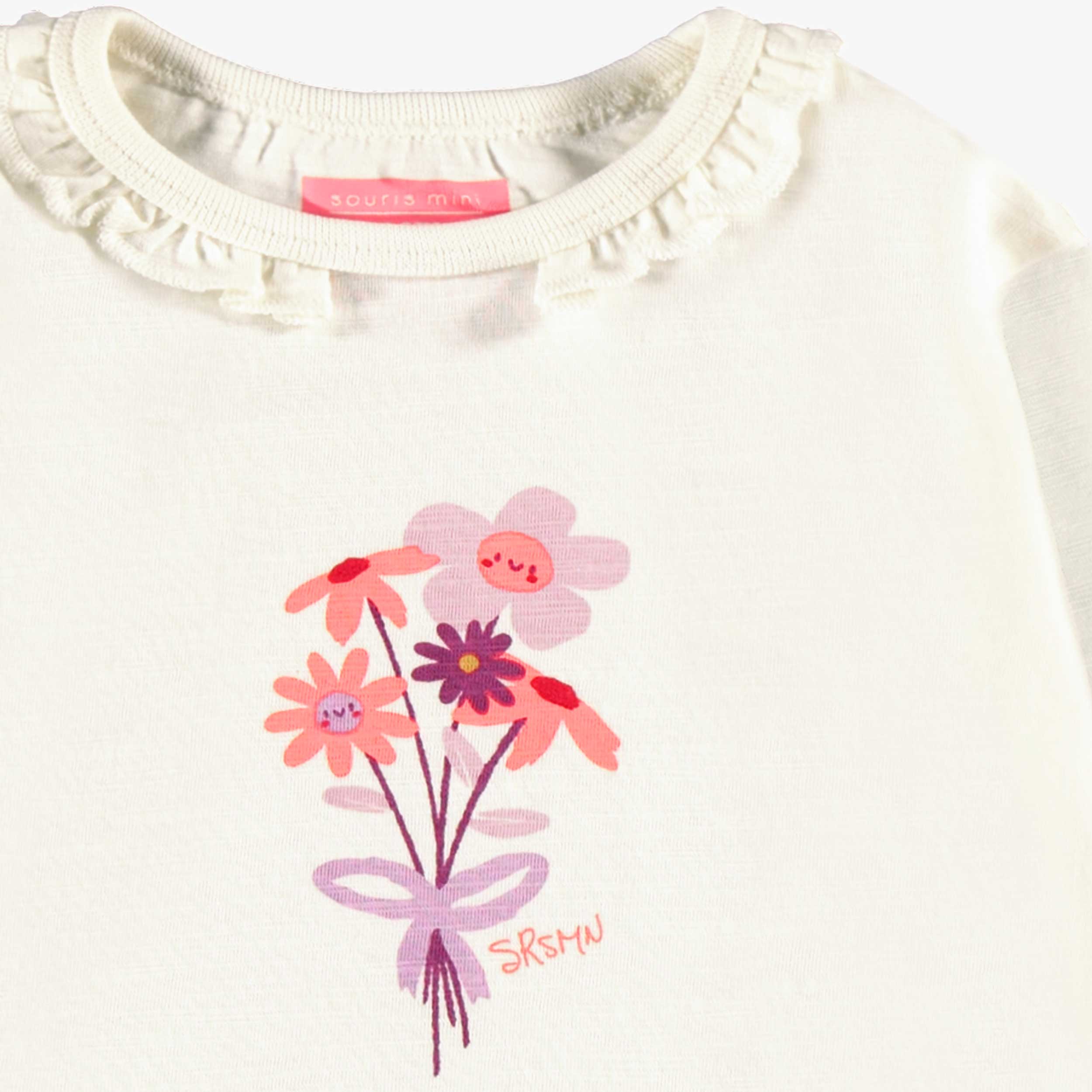 T-shirt crème avec imprimé, bébé - Image 2
