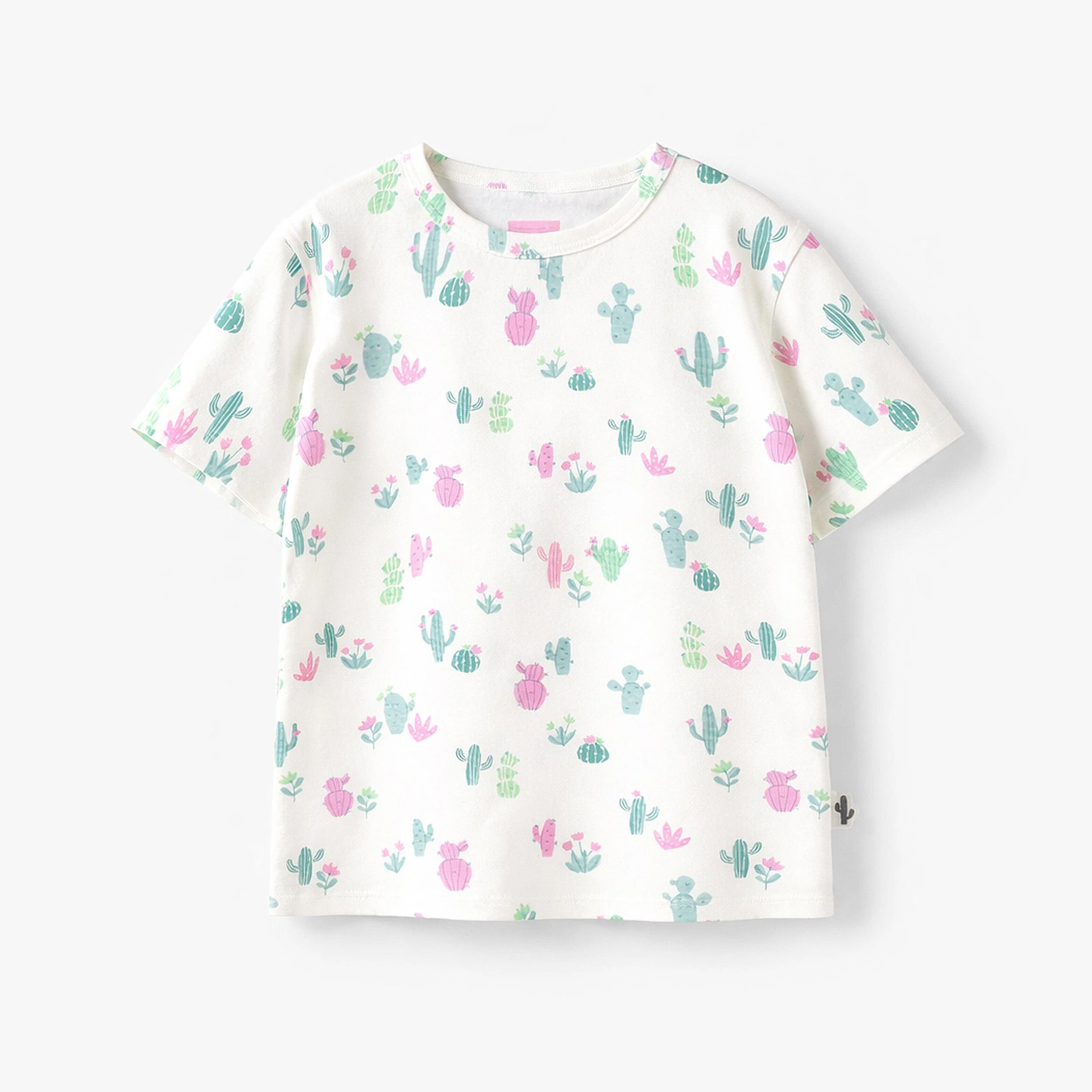 T-shirt crème à motifs de cactus, enfant