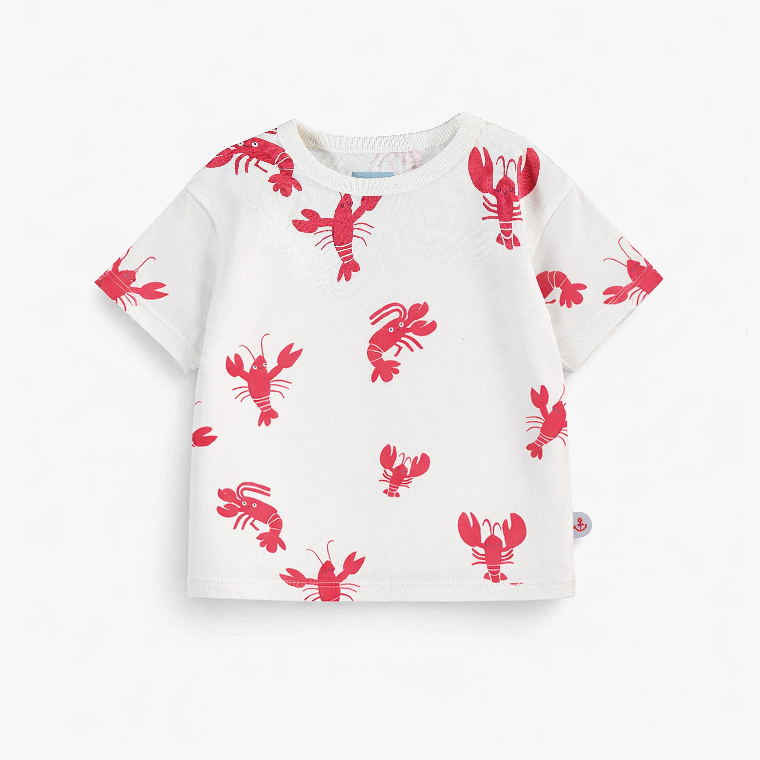 T-shirt crème à motifs de homards, bébé