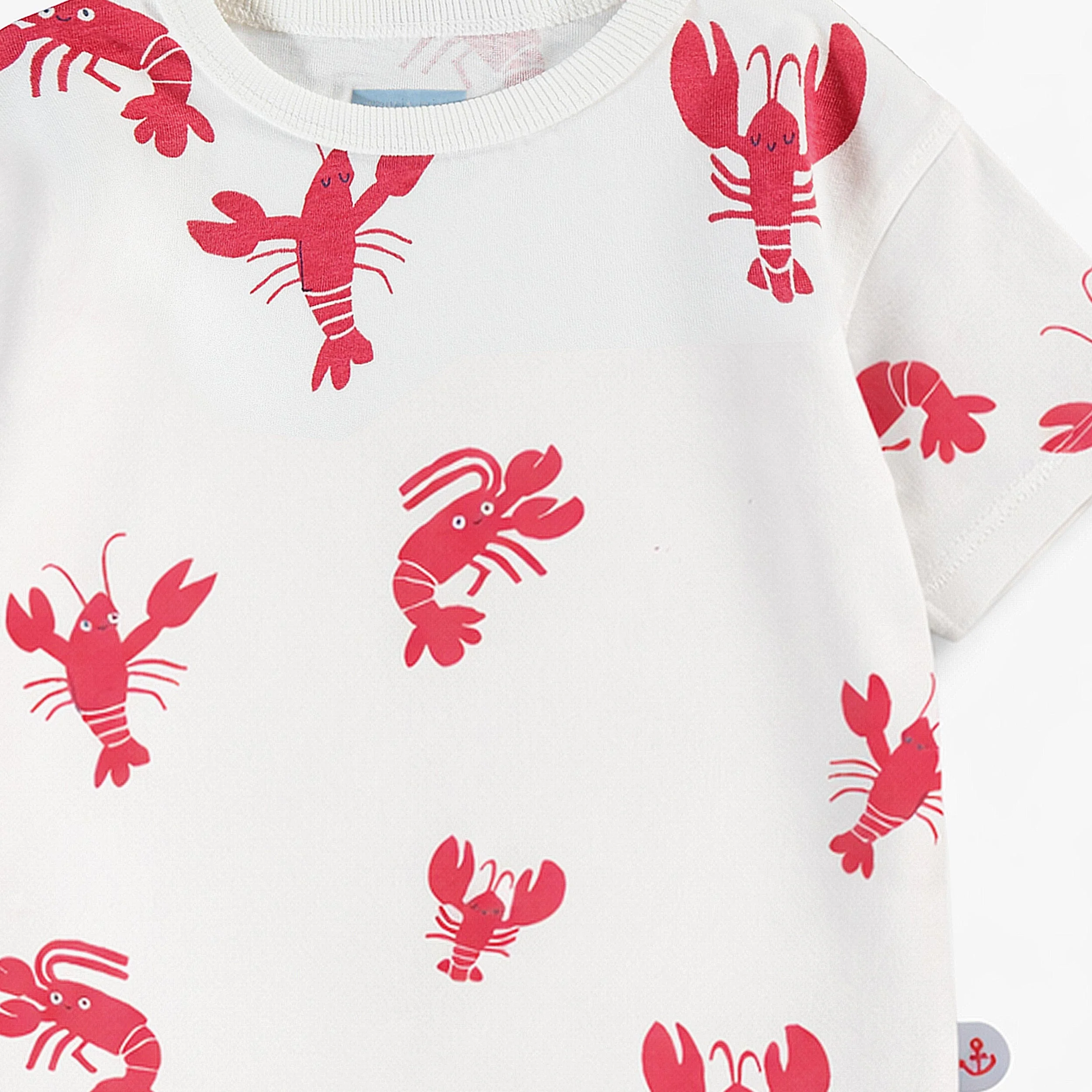 T-shirt crème à motifs de homards, bébé - Image 6