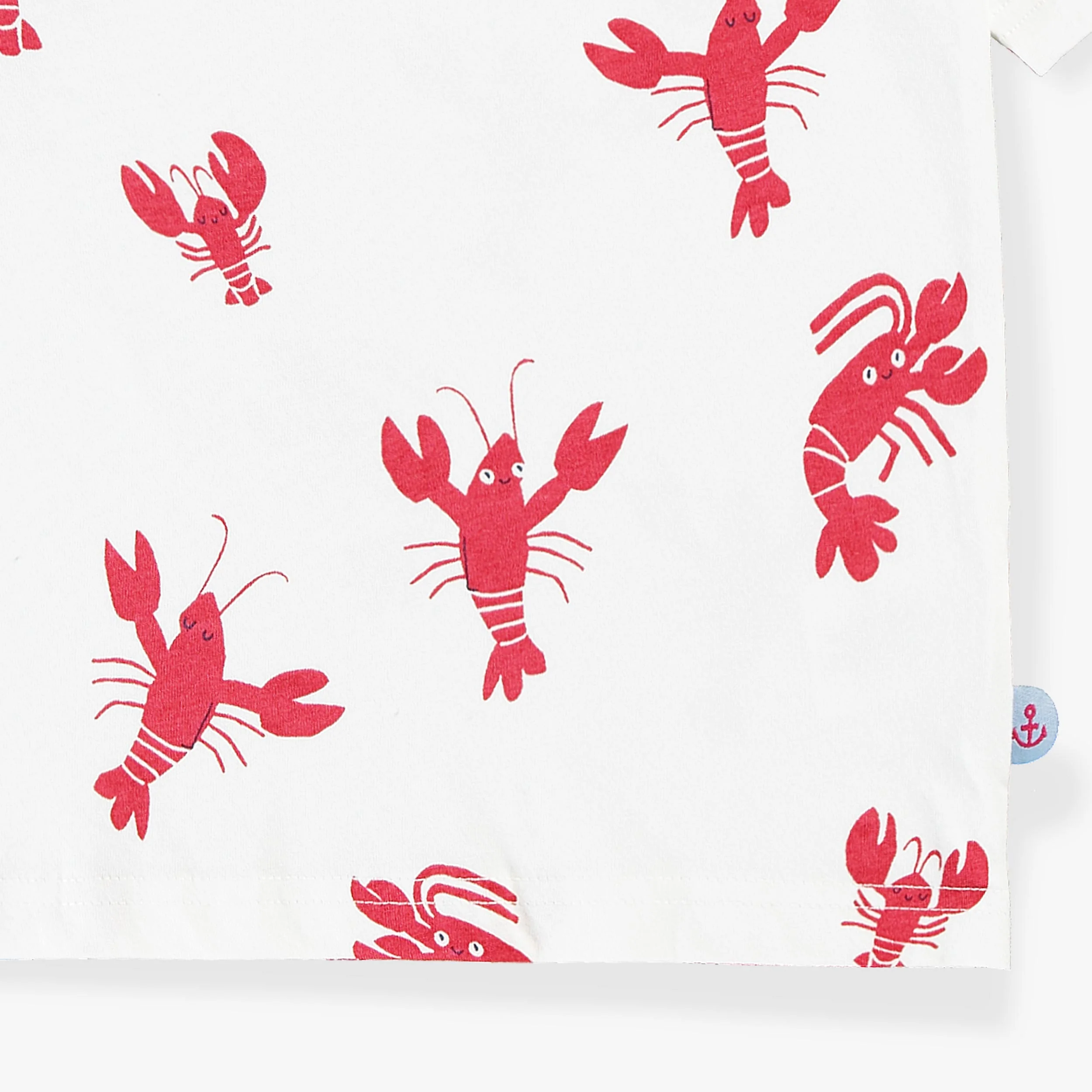 T-shirt crème à motifs de homards, enfant - Image 4