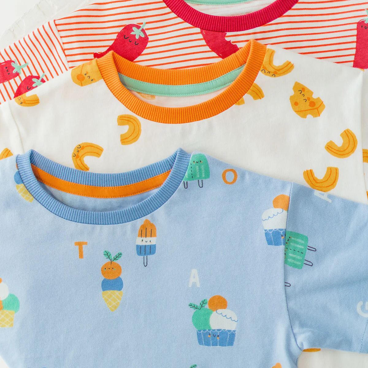 T-shirt crème à motifs de macaronis, bébé - Image 4