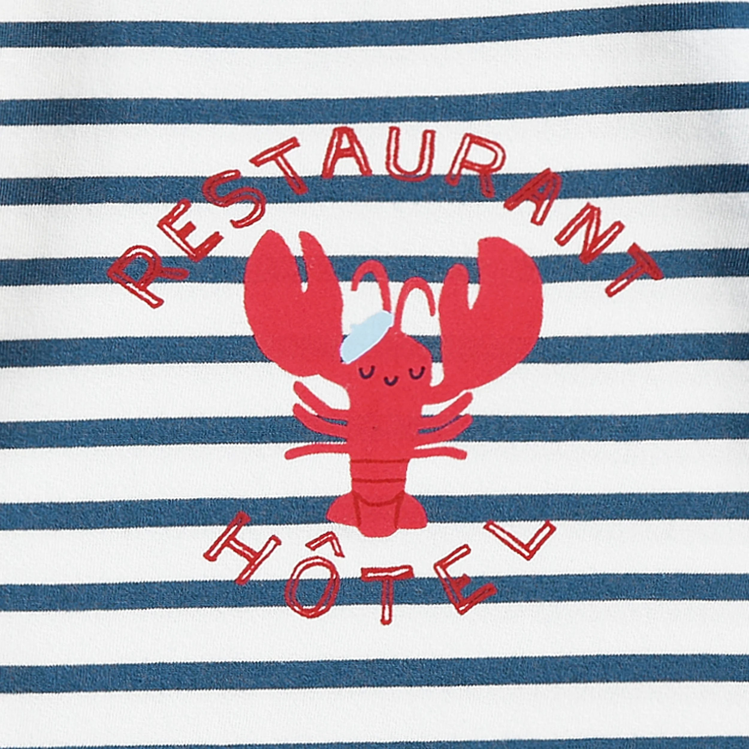 T-shirt crème à rayures avec illustration, bébé - Image 2