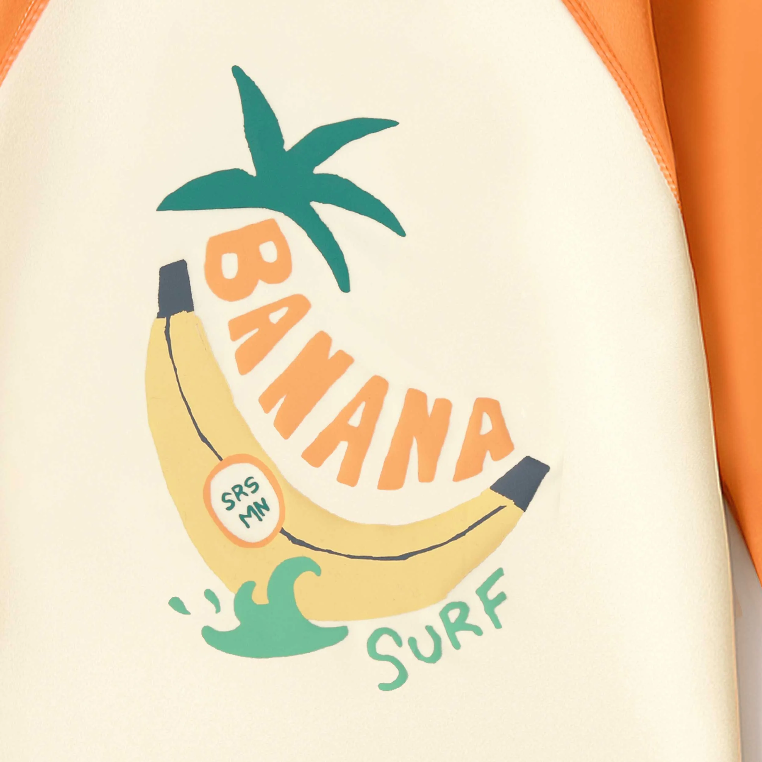 T-shirt de bain crème et orange avec illustration, enfant - Image 5