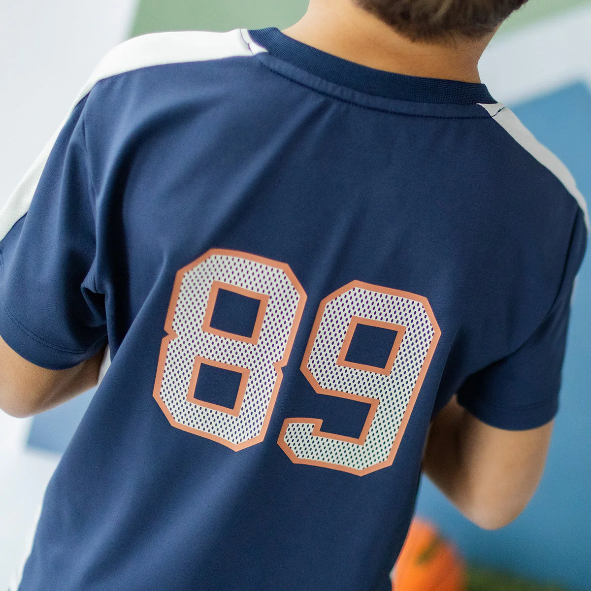 T-shirt de sport bleu marine, enfant - Image 6