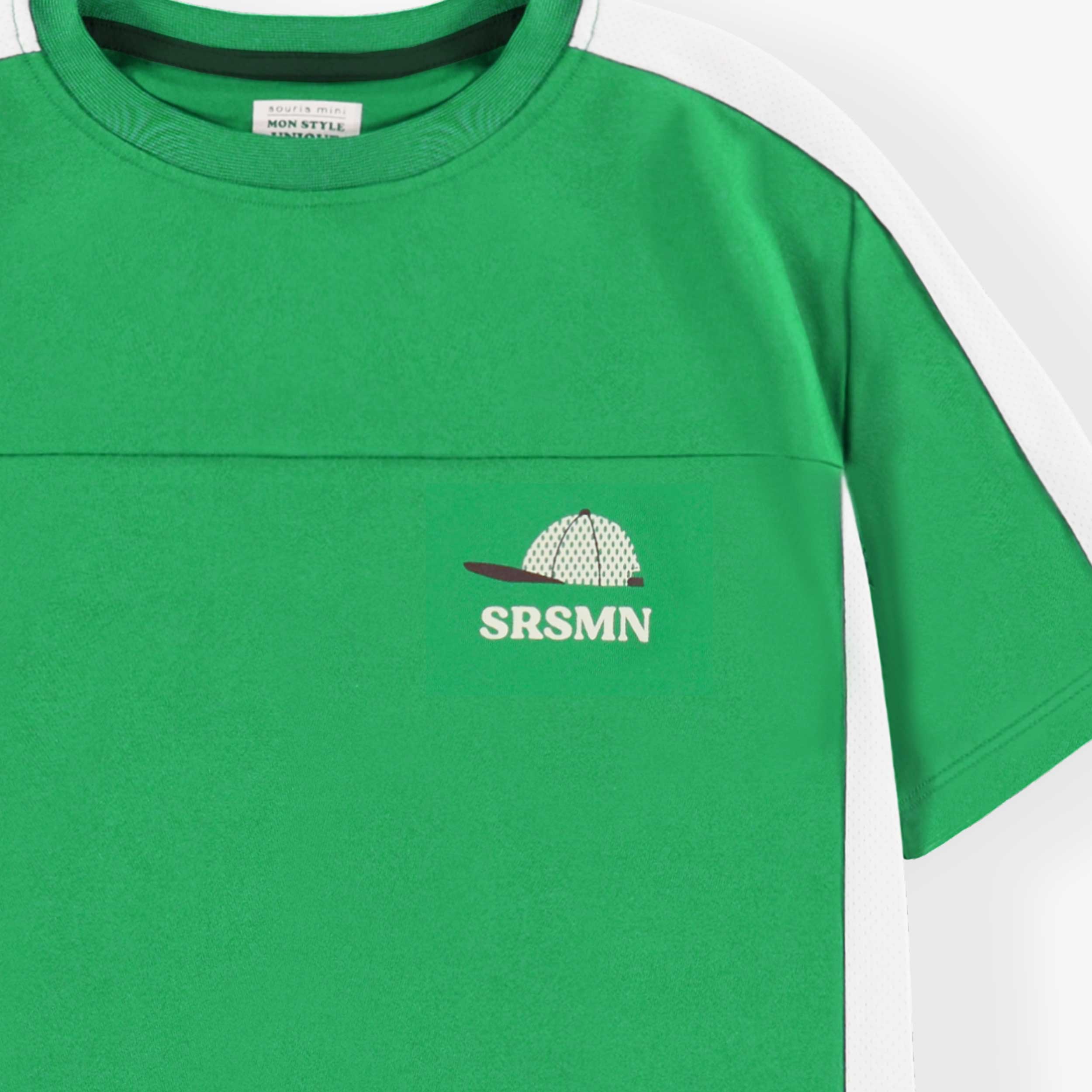 T-shirt de sport vert, enfant - Image 4