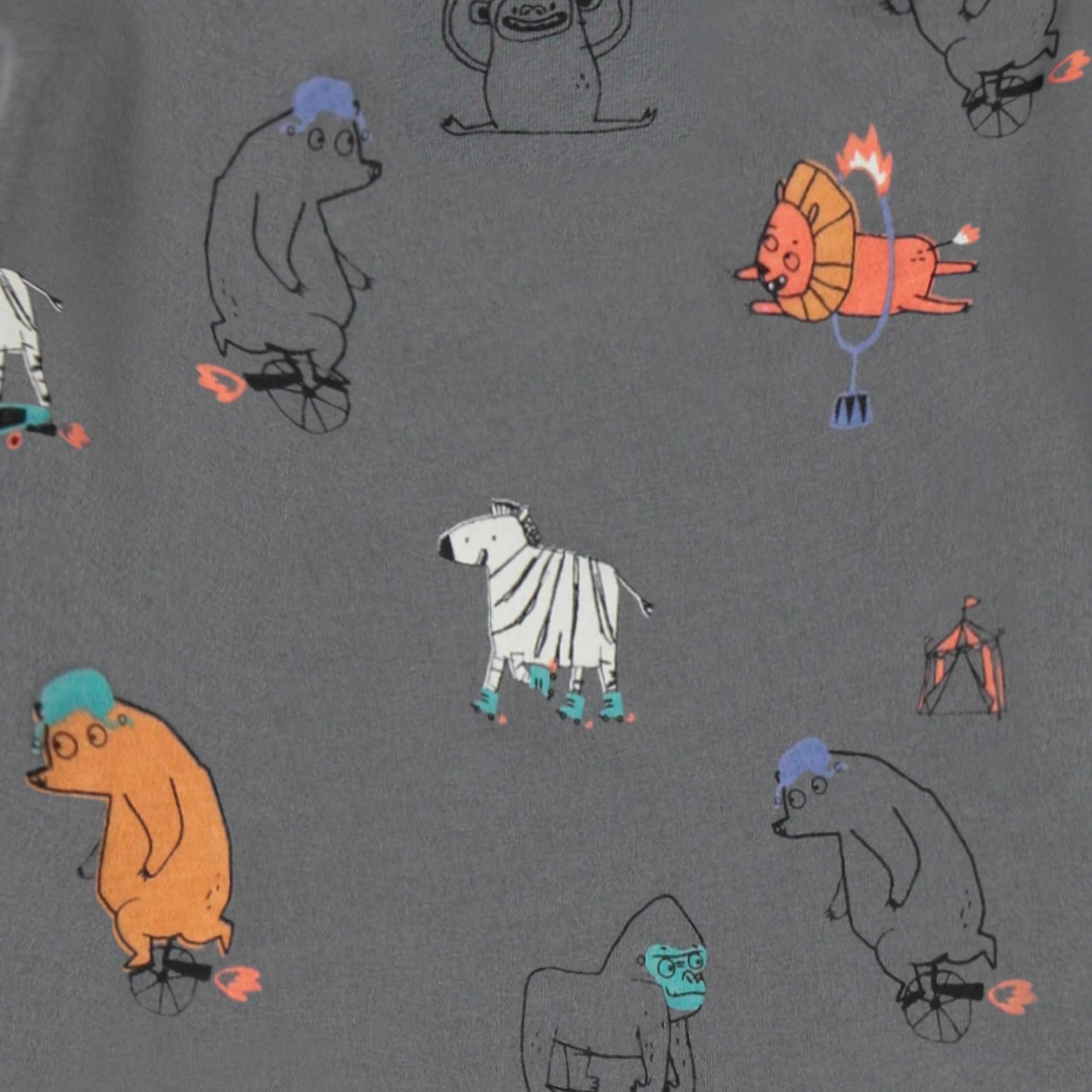 T-shirt gris à motifs d’animaux, bébé - Image 2
