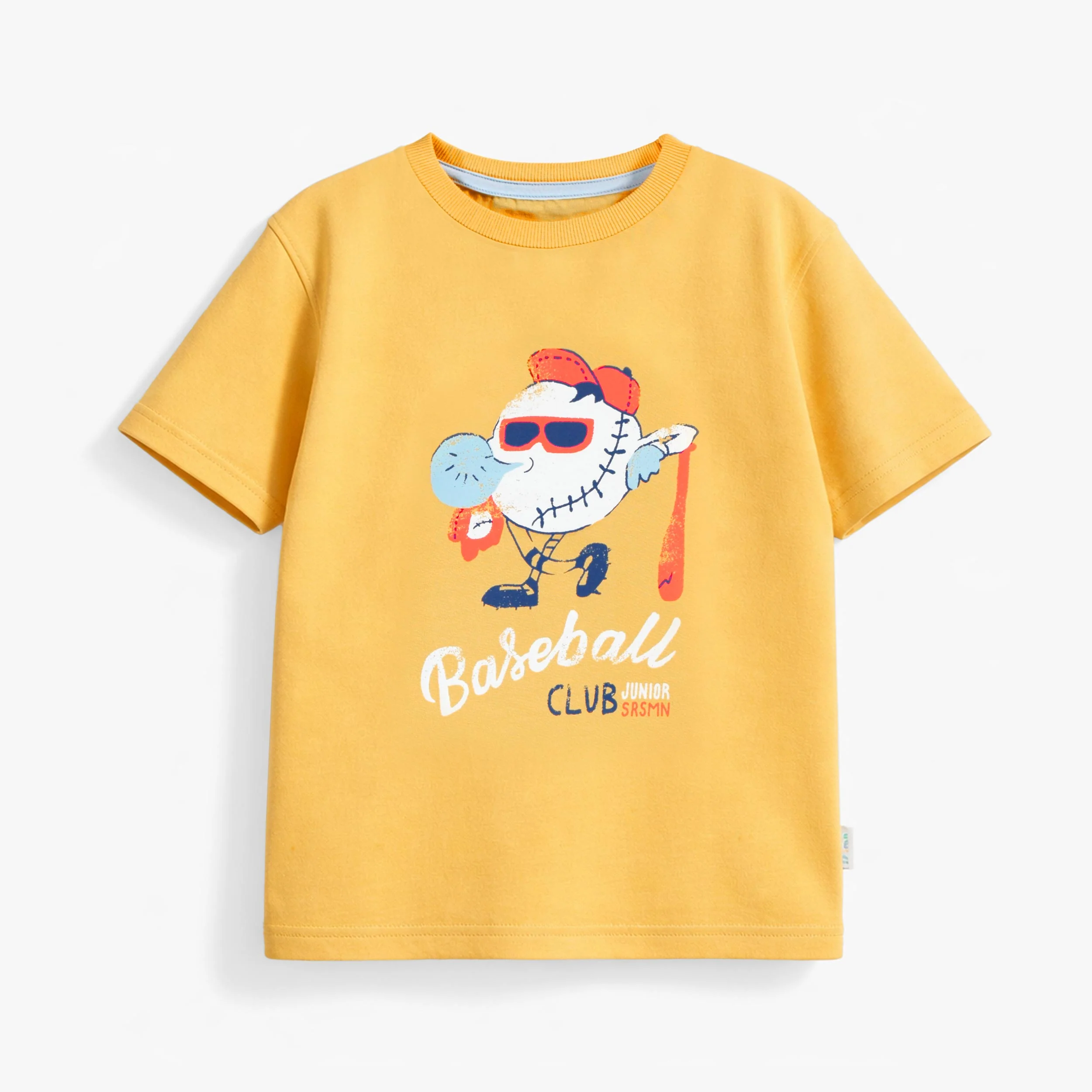 T-shirt jaune avec illustration, enfant