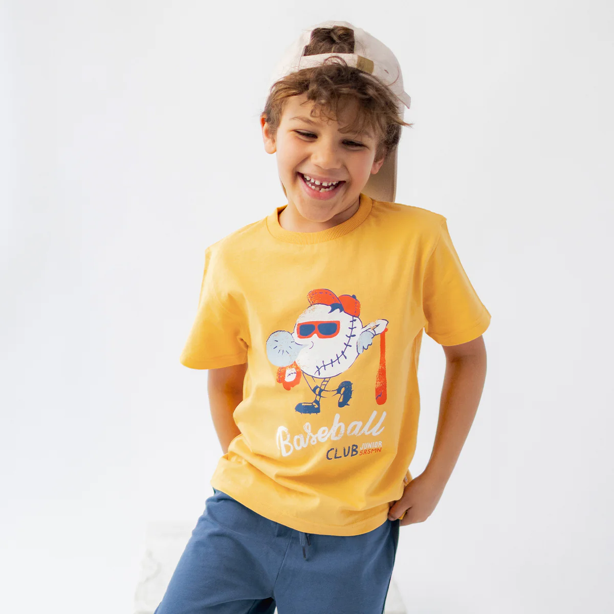 T-shirt jaune avec illustration, enfant - Image 3