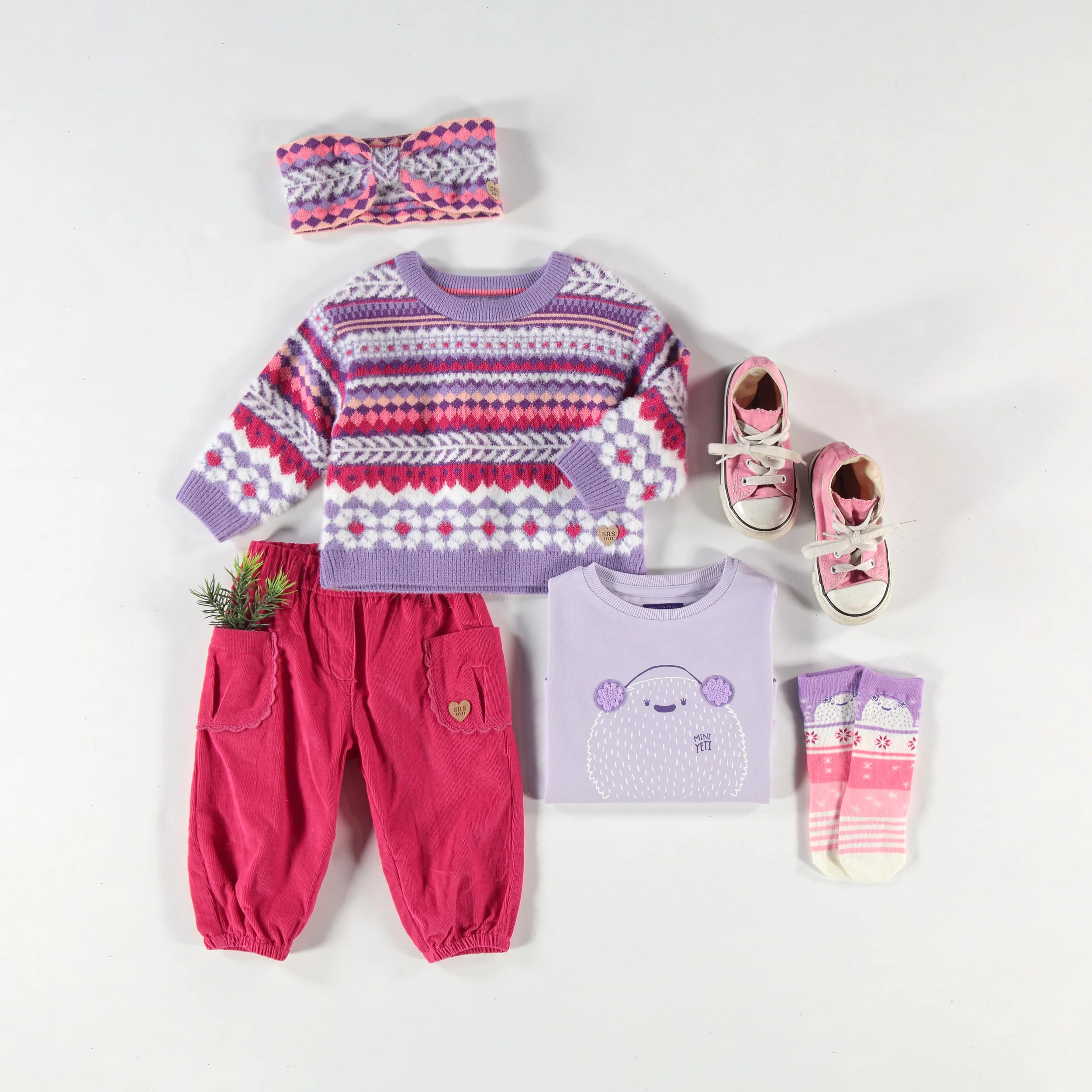 T-shirt mauve avec illustration, bébé - Image 3