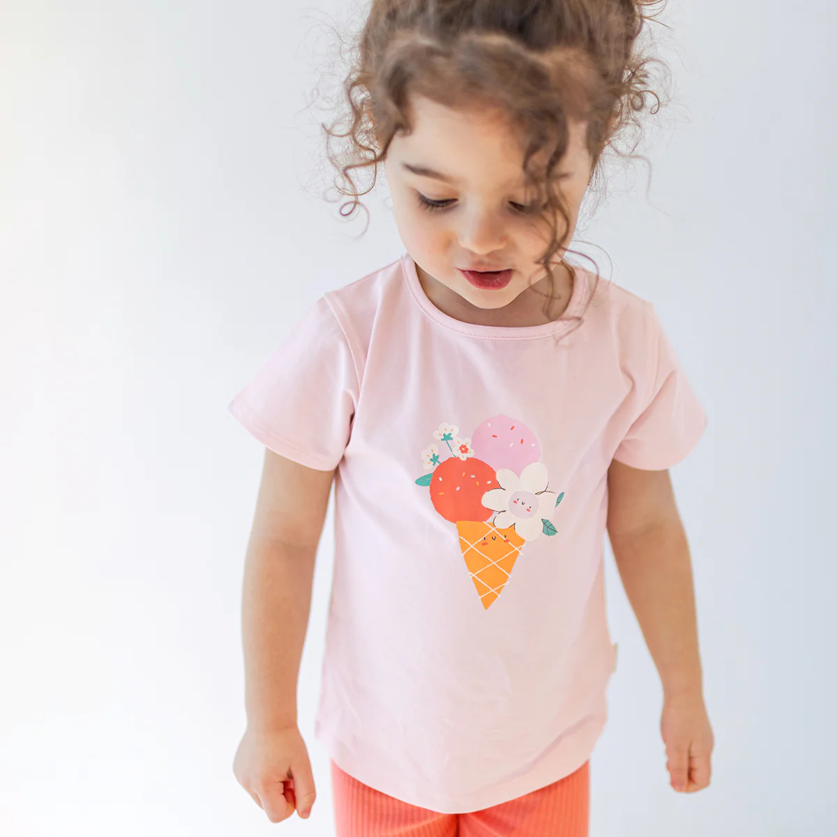 T-shirt rose avec illustration, bébé - Image 2