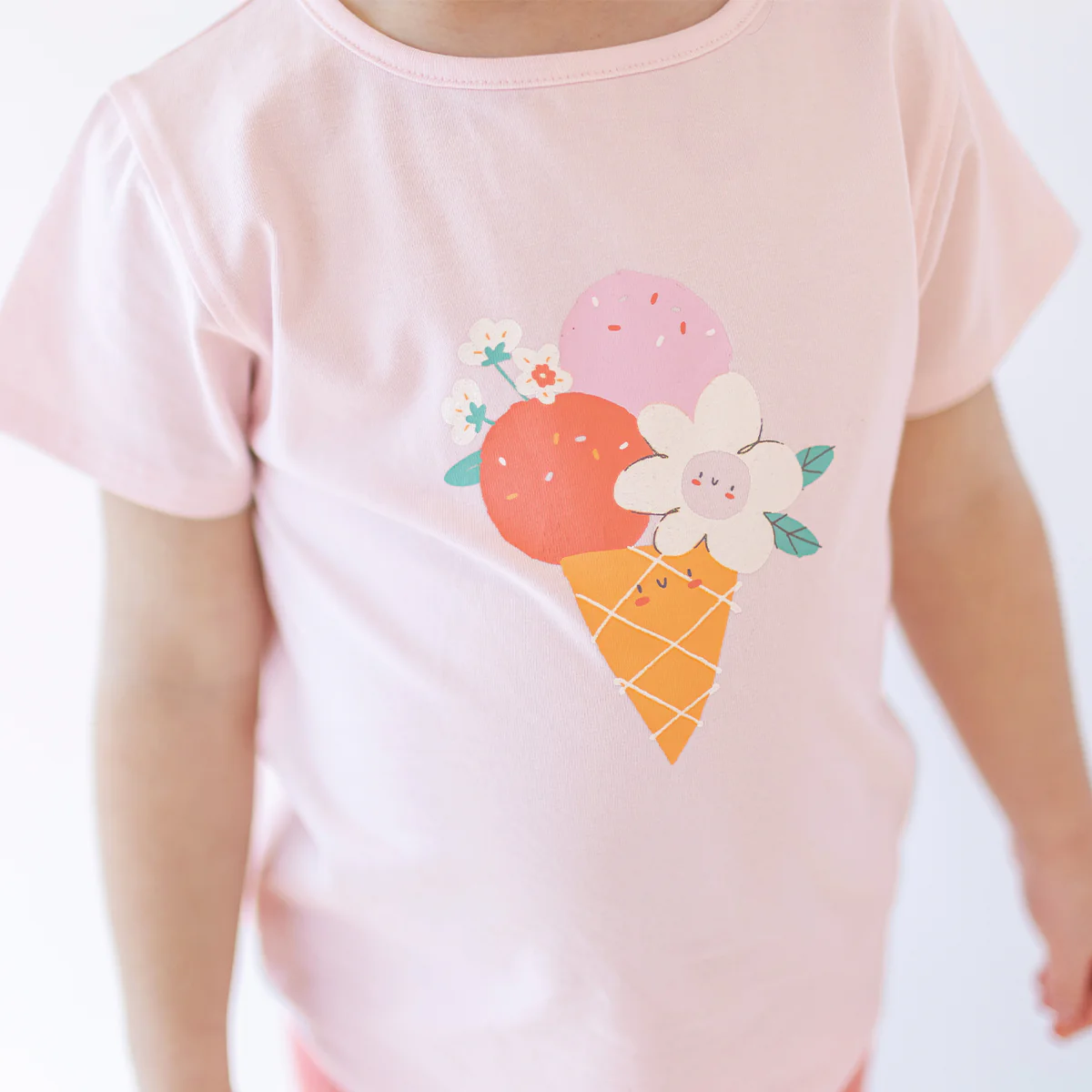 T-shirt rose avec illustration, bébé - Image 4