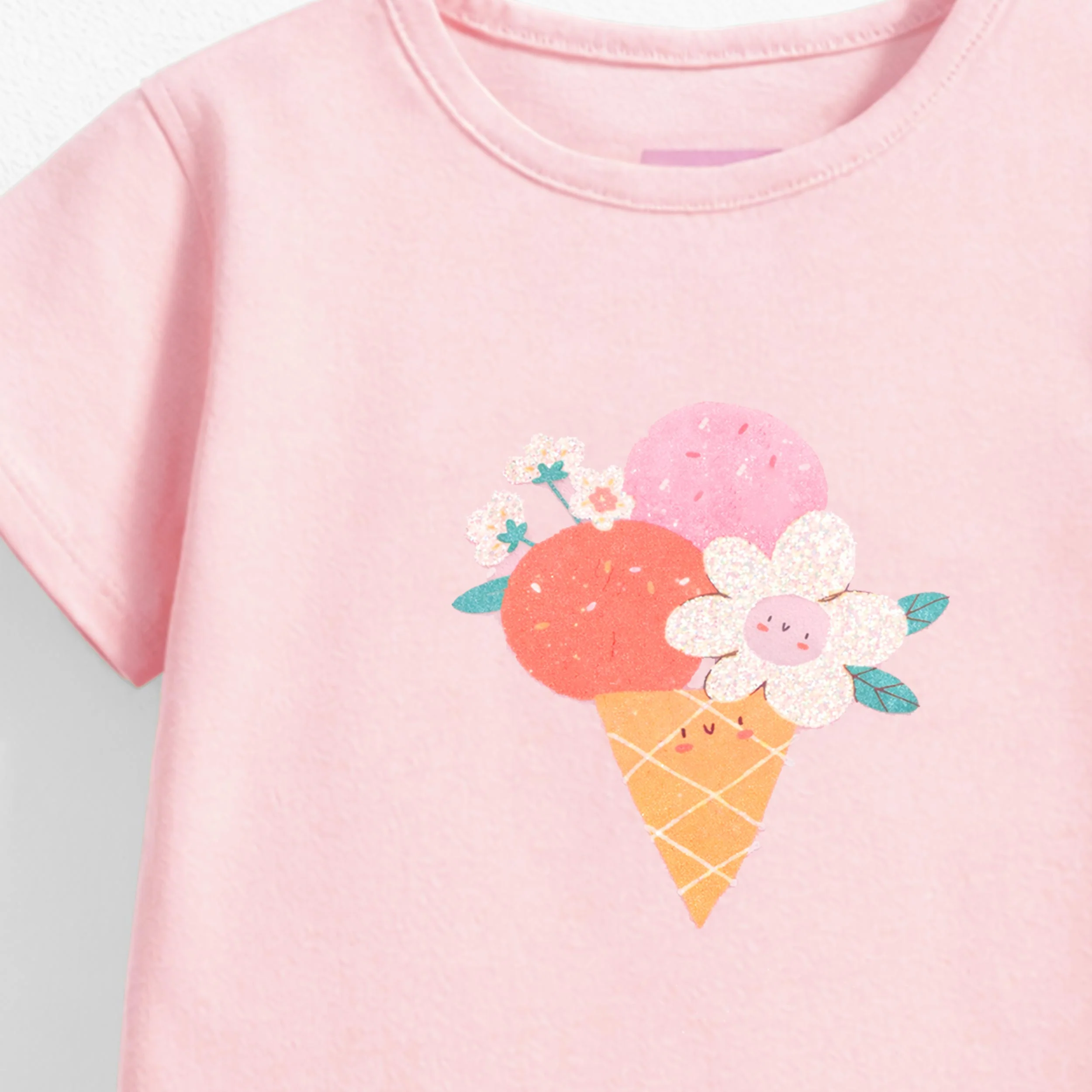 T-shirt rose avec illustration, bébé - Image 6
