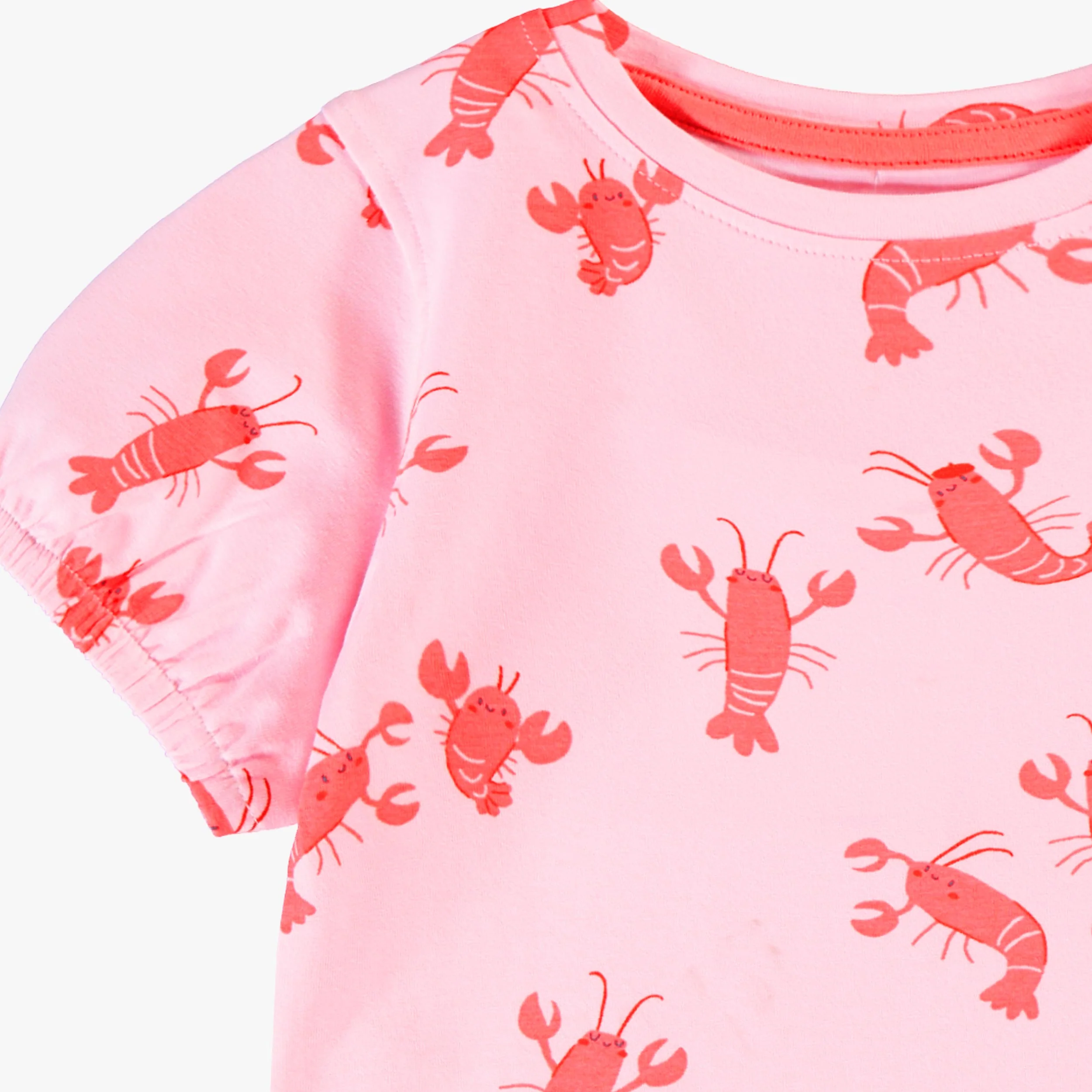 T-shirt rose à motifs de homards, bébé - Image 3
