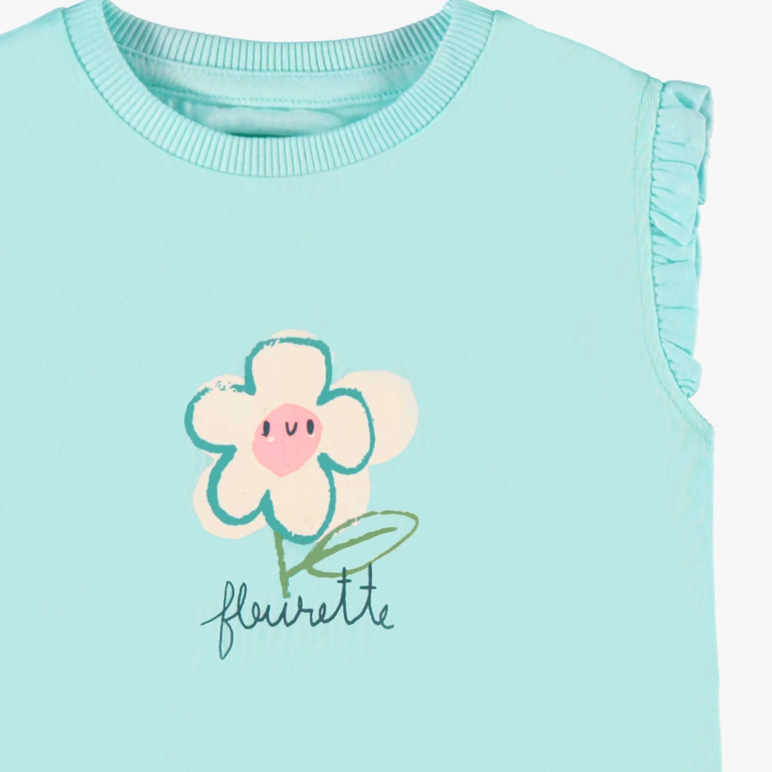T-shirt sans manches bleu avec illustration, bébé - Image 2