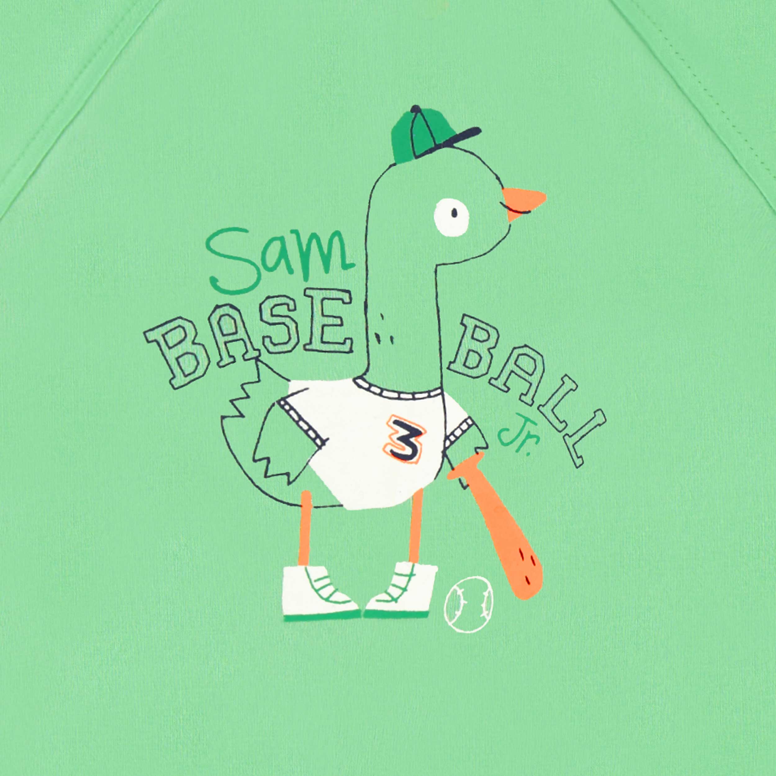 T-shirt sans manches vert avec illustration, bébé - Image 2