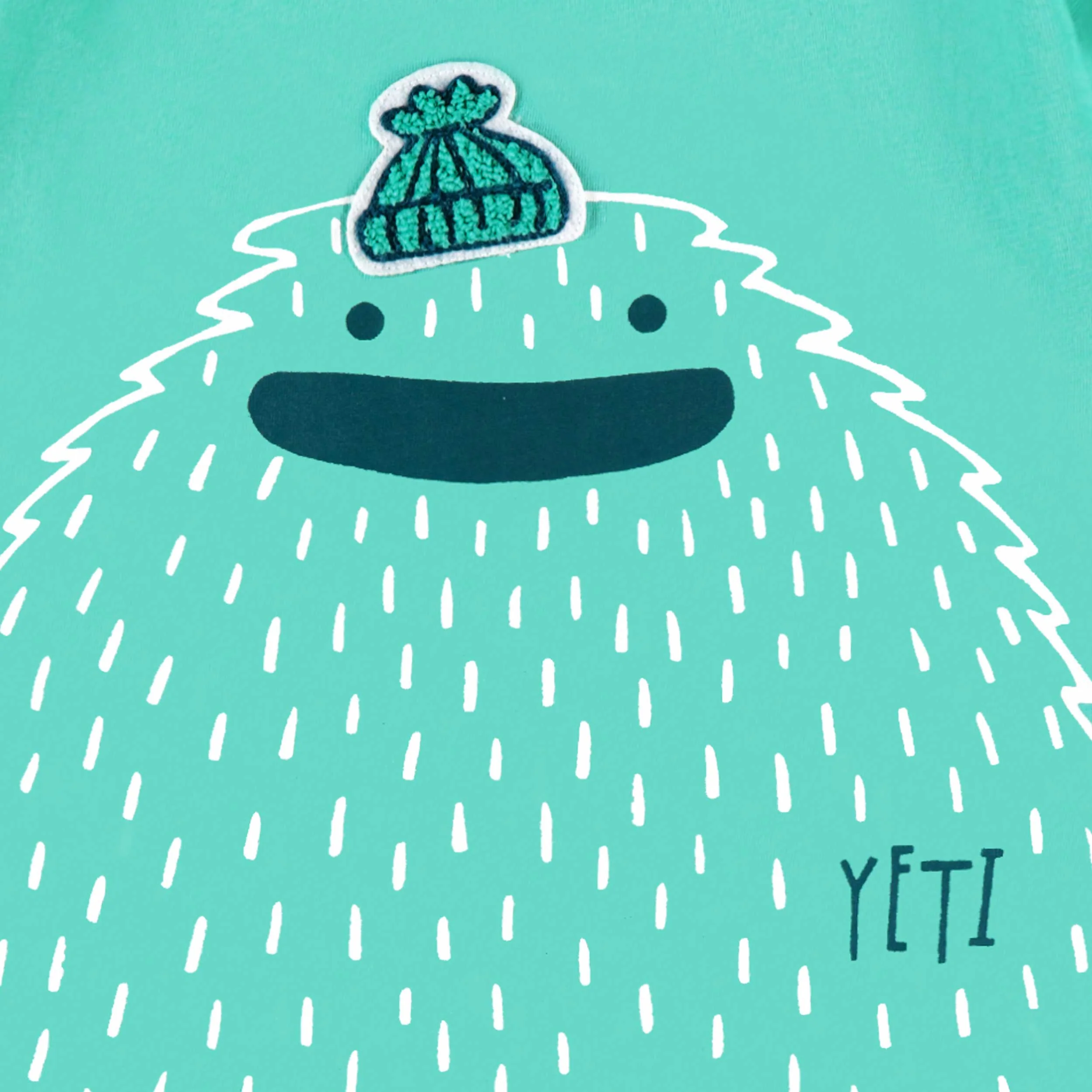 T-shirt turquoise avec illustration, enfant - Image 4