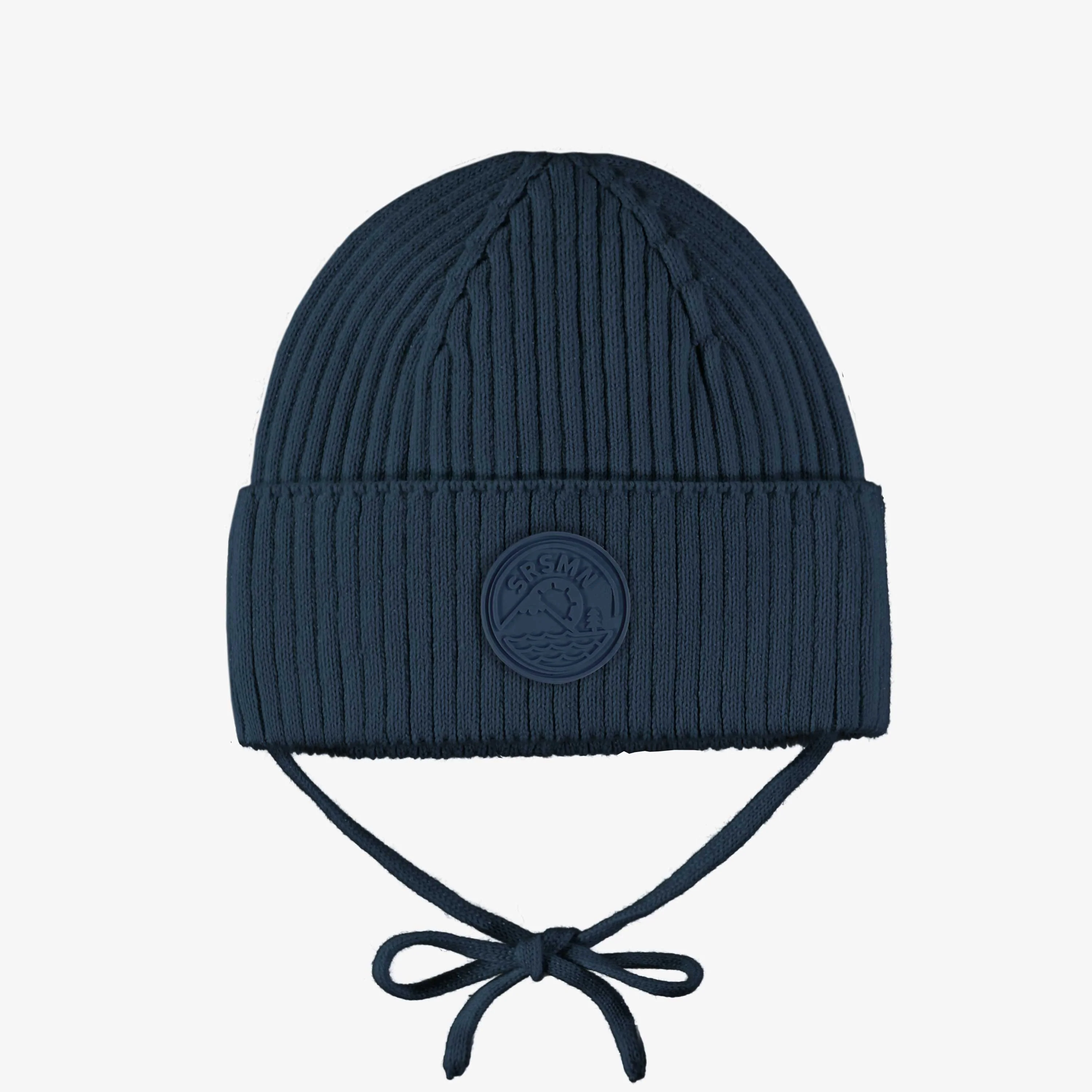 Tuque bleu marine en tricot, bébé