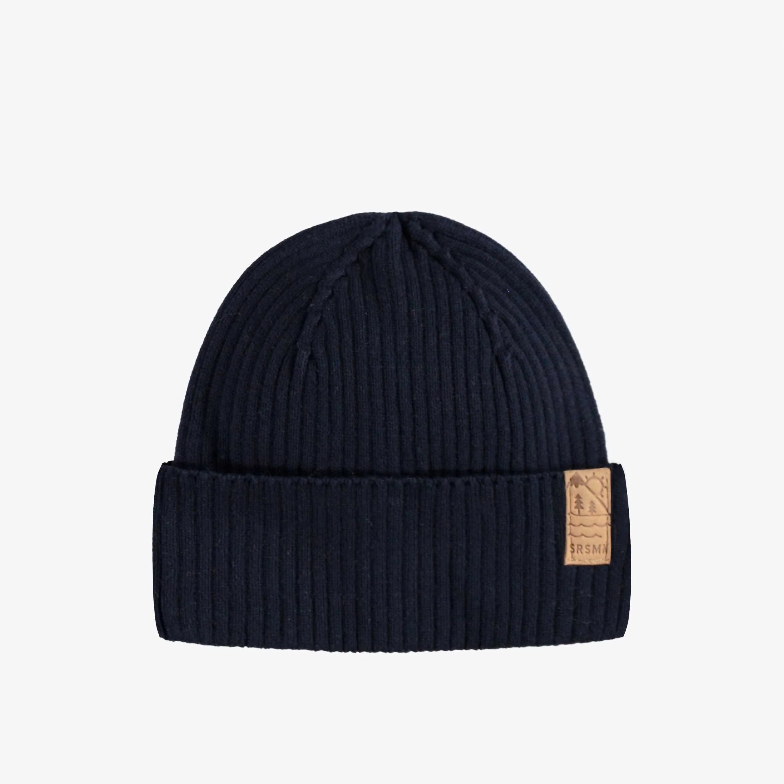 Tuque marine en tricot, enfant