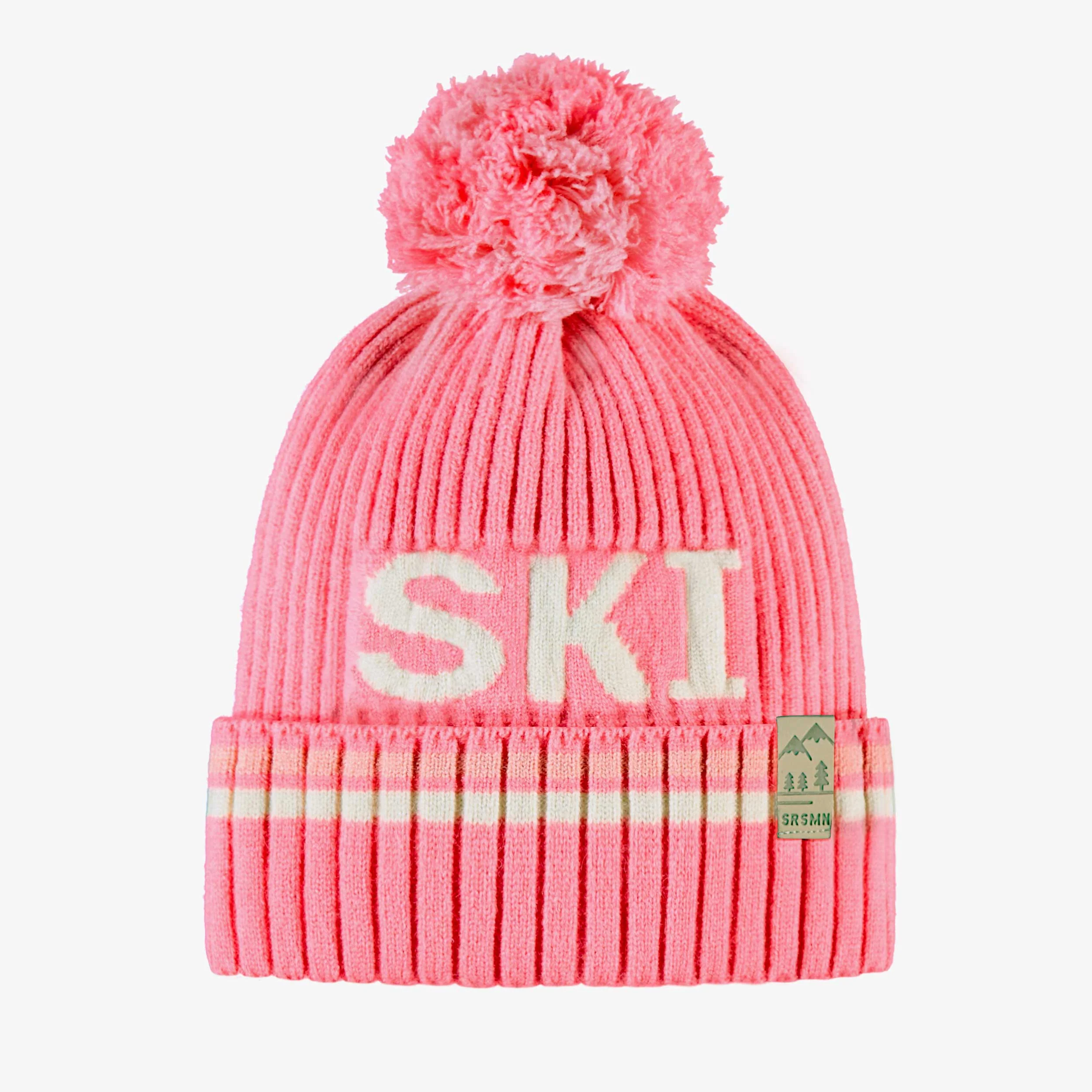 Tuque rose en tricot, enfant