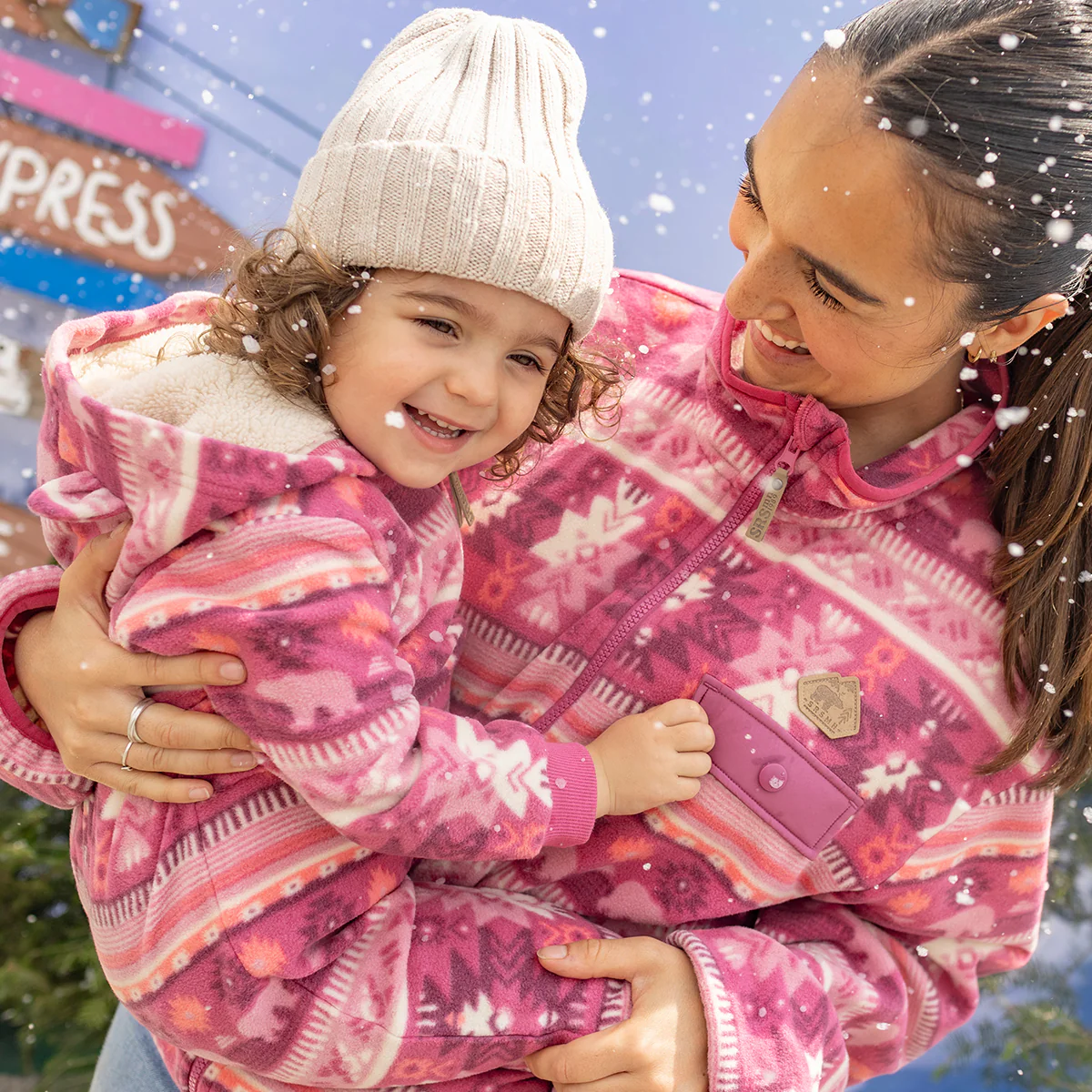 Une-pièce rose en polar avec motifs, bébé - Image 2
