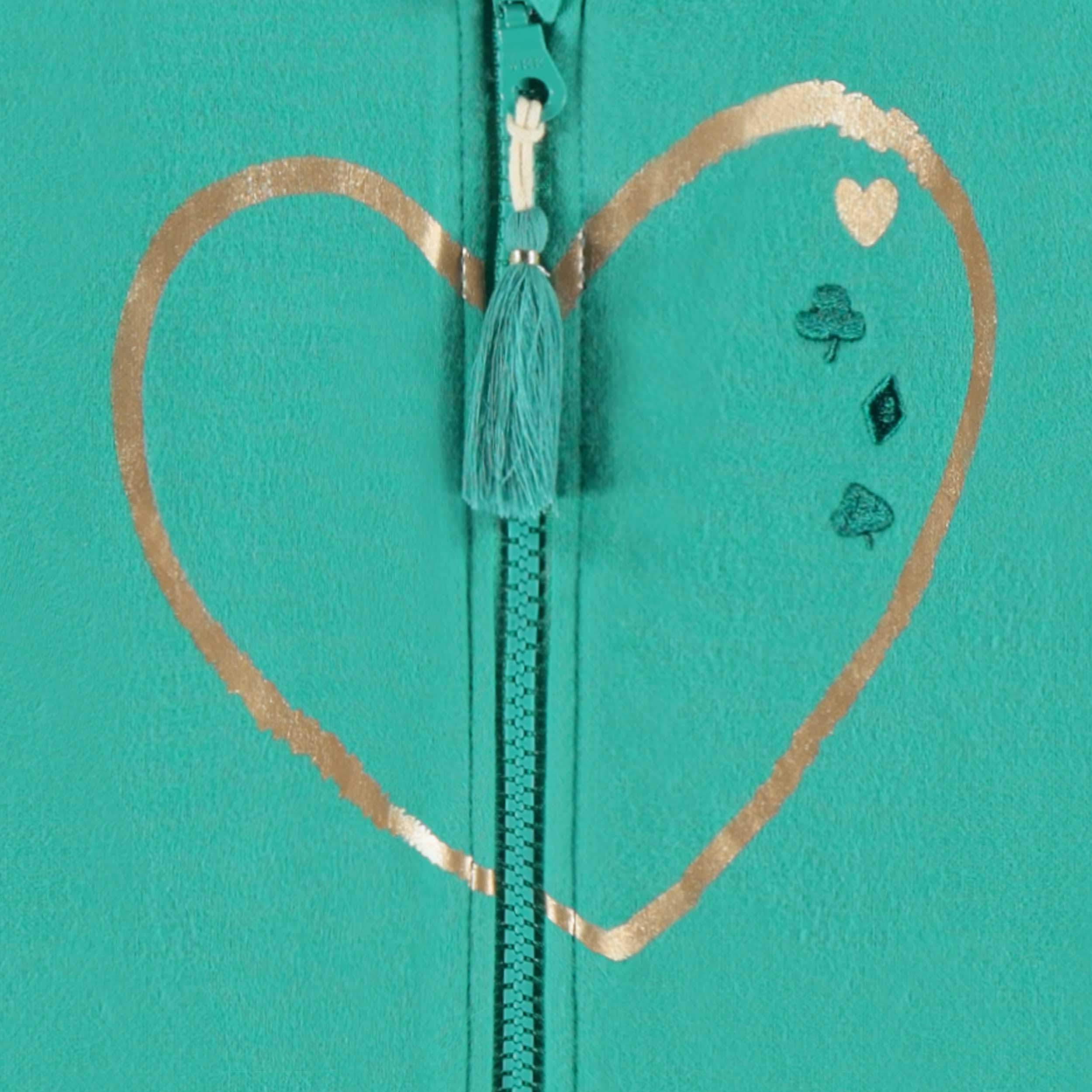 Veste à capuchon turquoise, bébé - Image 4