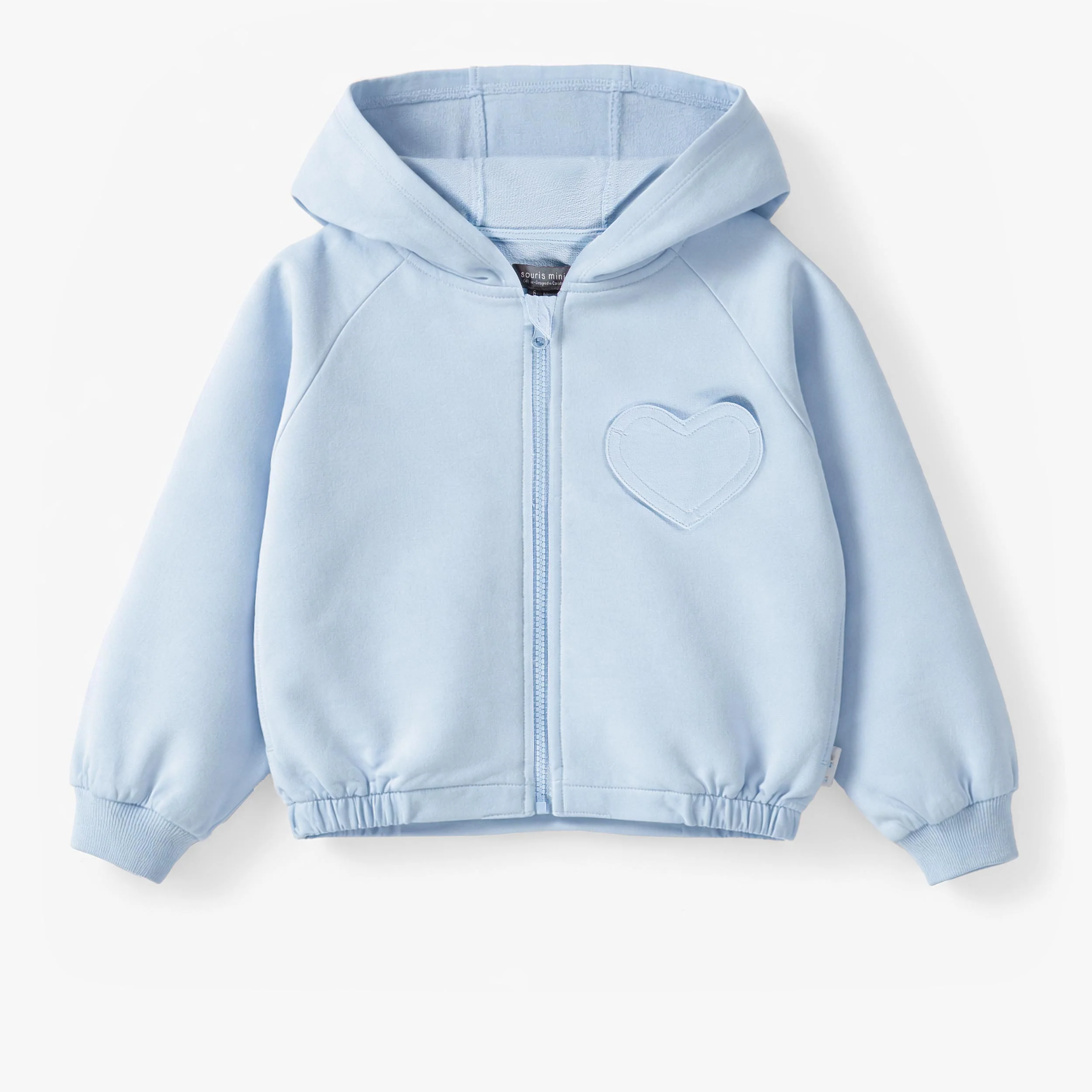 Veste à capuchon bleue, enfant