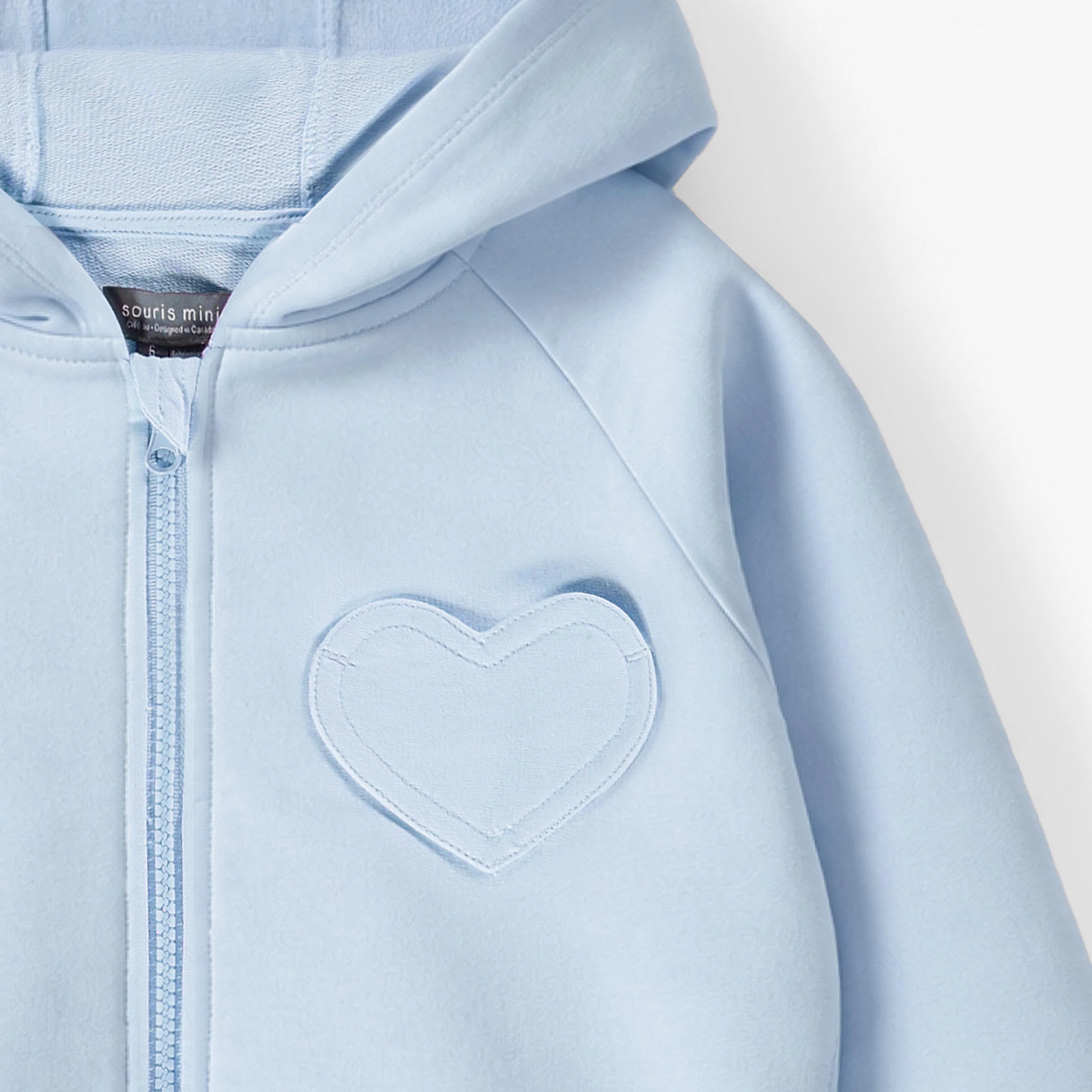 Veste à capuchon bleue, enfant - Image 2